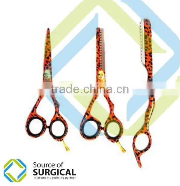 New Branded Quality Japanese Steel Professional Razor Edge Barber teeth thinning Scissor/Shear 6" Set in Box kit