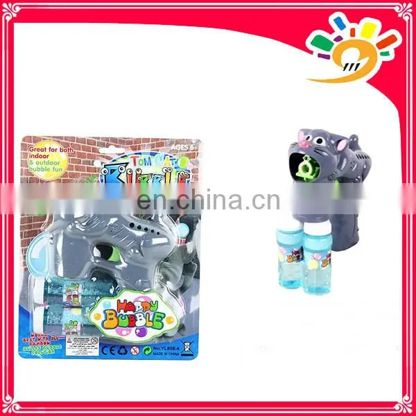 Cheap bubble gun toy,plastic bubble gun with light