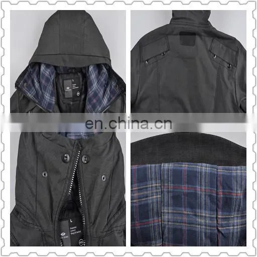 stylish mens spring thin paded hooded waterproof long jean jacket