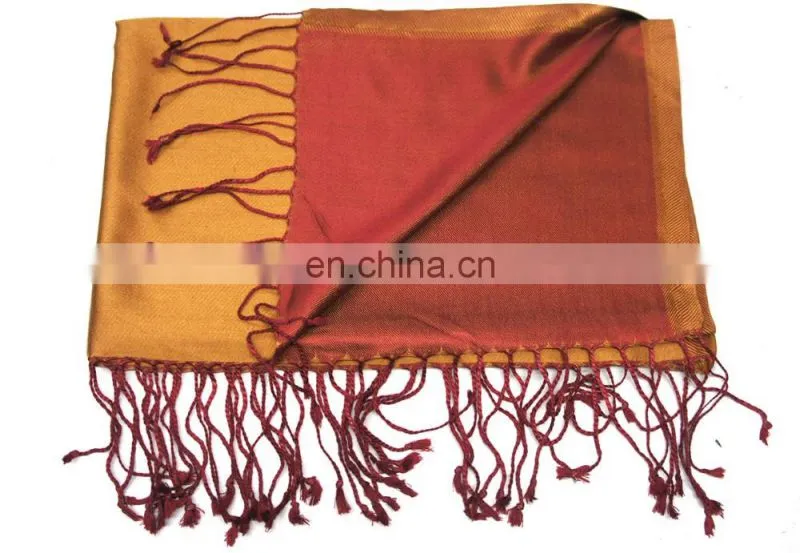 Fashion long silk shawl,Reversible Indian silk Stoles,pure silk scarves