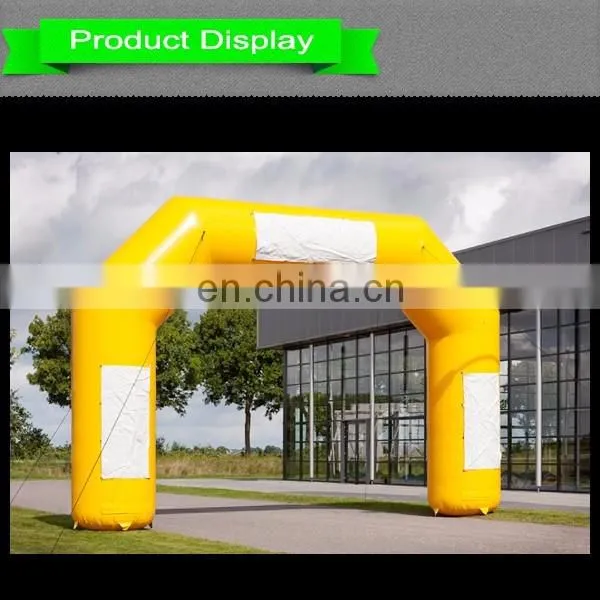 PVC inflatable yellow arch entrance for trade show