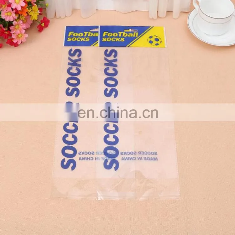 Guangzhou factory opp bag with hanging hole/plastic bag with header