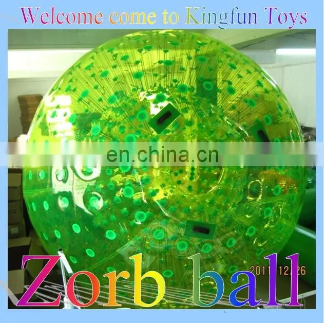 rolling zorb ball for air track games