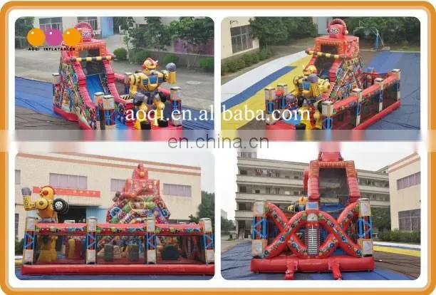 2017 New kids play indoor inflatable game toy inflatlable robot amusement park game made in China