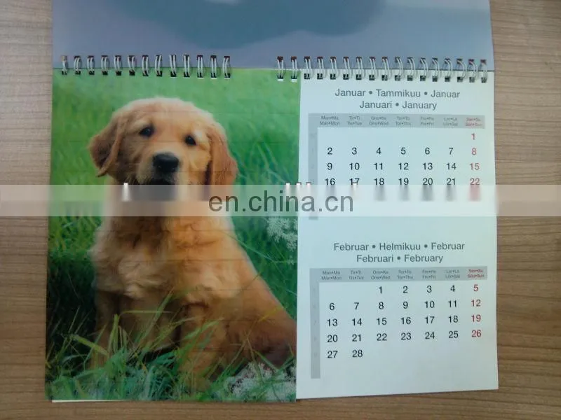 Cheap 3D Lenticular 2018 Design Table Desk Wall Perpetual Advent Calendar Printing Custom
