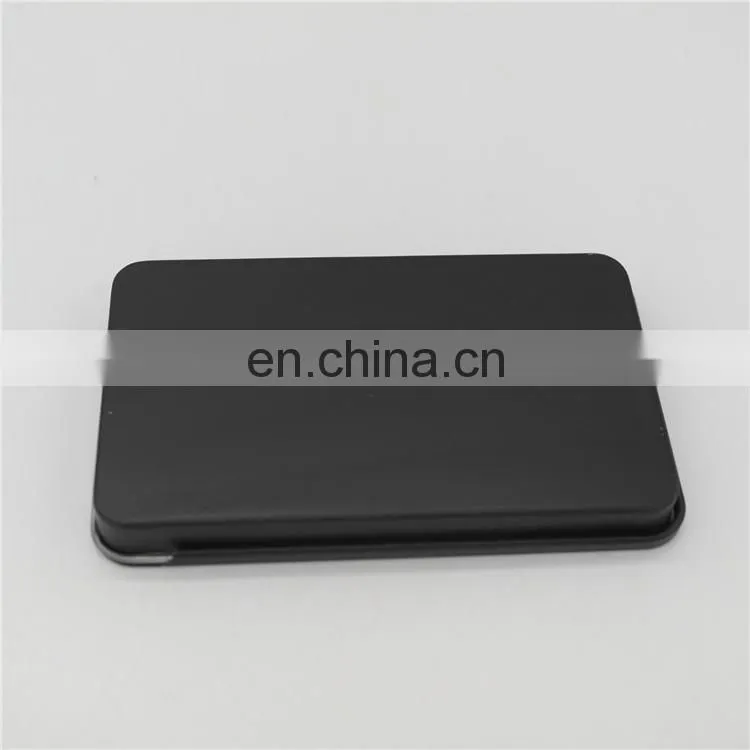 small metal tinplate aluminum slide cover style tin box