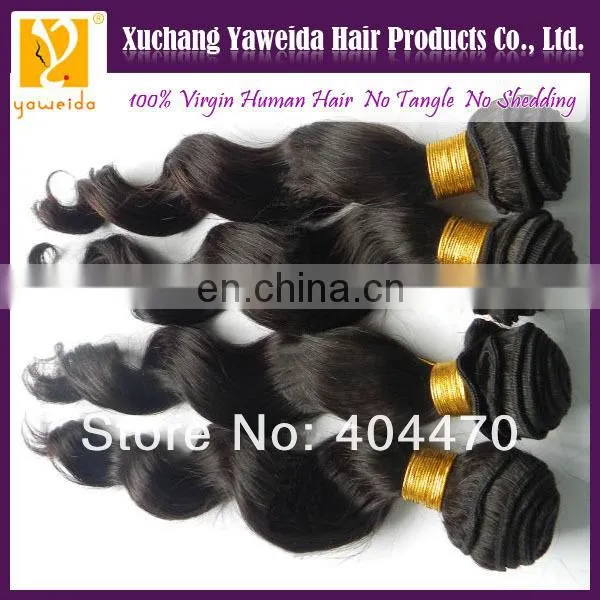 Fashionable patterns& beautiful in colors product virgin human brazilian remy hair weave
