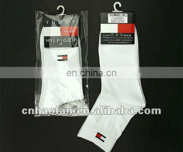 Plastic hook for socks packing
