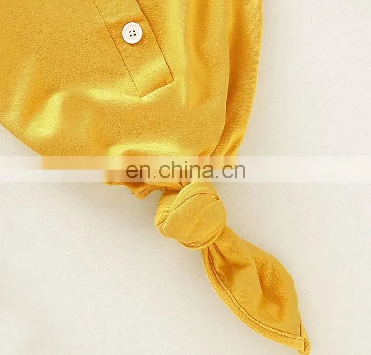 Multi colors cotton newborn baby sleepsack knotted baby sleeping bag