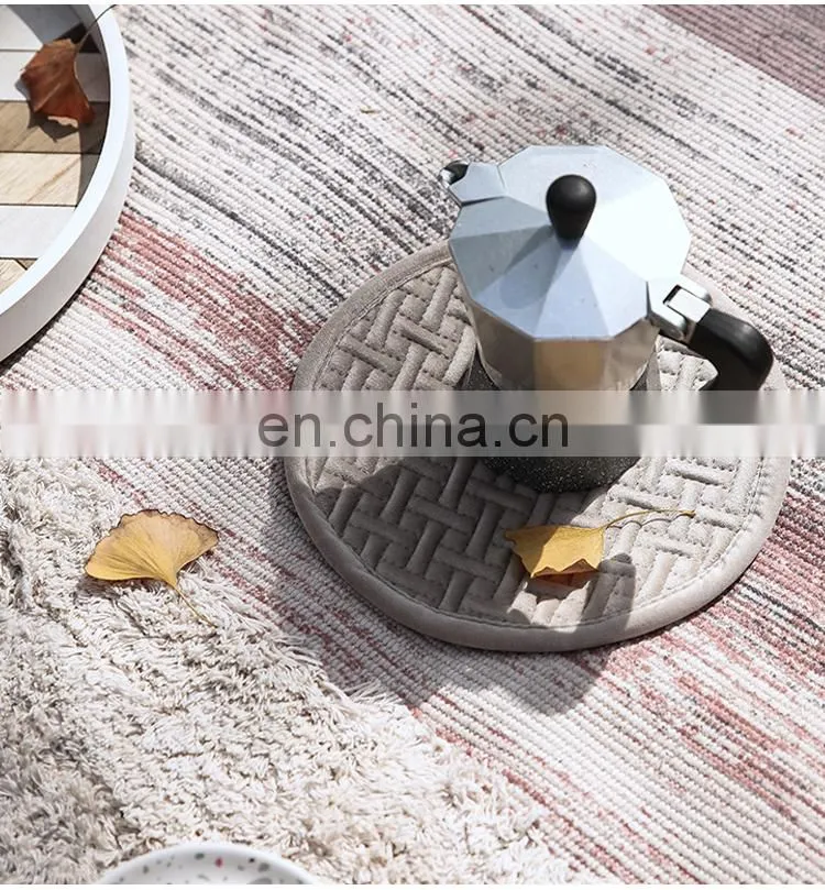 100% Polyester Kitchen Hot Pad Heat Resistant Coaster Potholder for Cooking Pot Holder