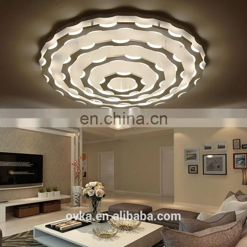 Simple style ceiling lamp LED 3-layer shape combination acrylic ceiling lamp