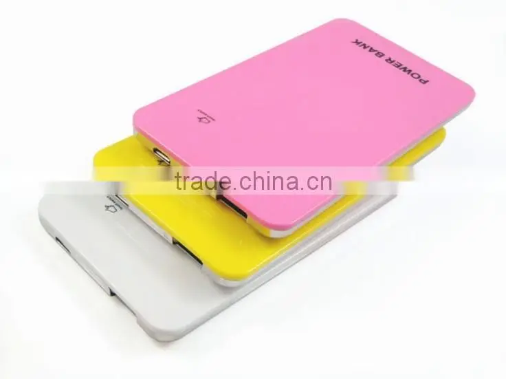 External rechargeble 4000mah slim power bank