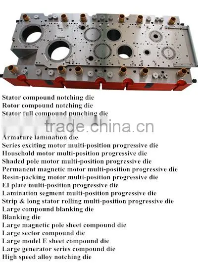 DC/AC motor stator rotor core lamination progressive stamping mould /tool/tool
