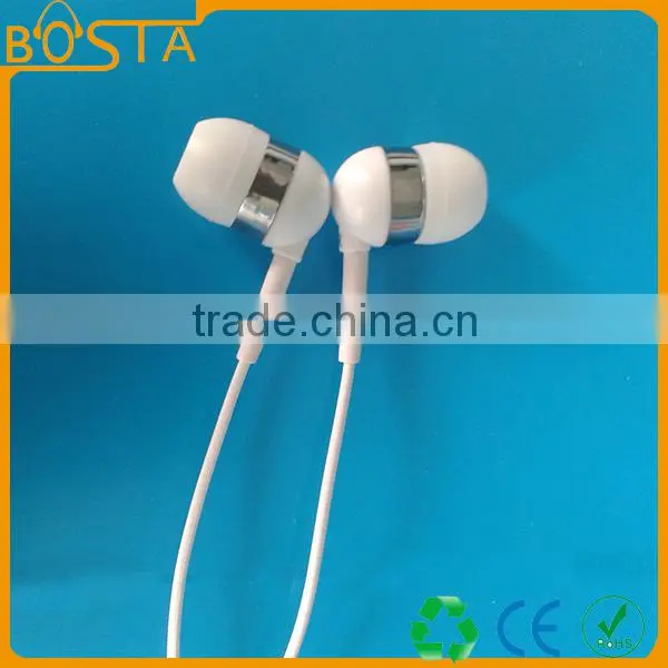 Fashion design wholesale bottom price fancy stereo pure white coolest earphones