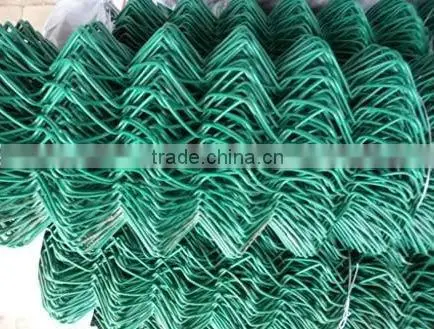 galvanized and PVC coated coated chain link fence
