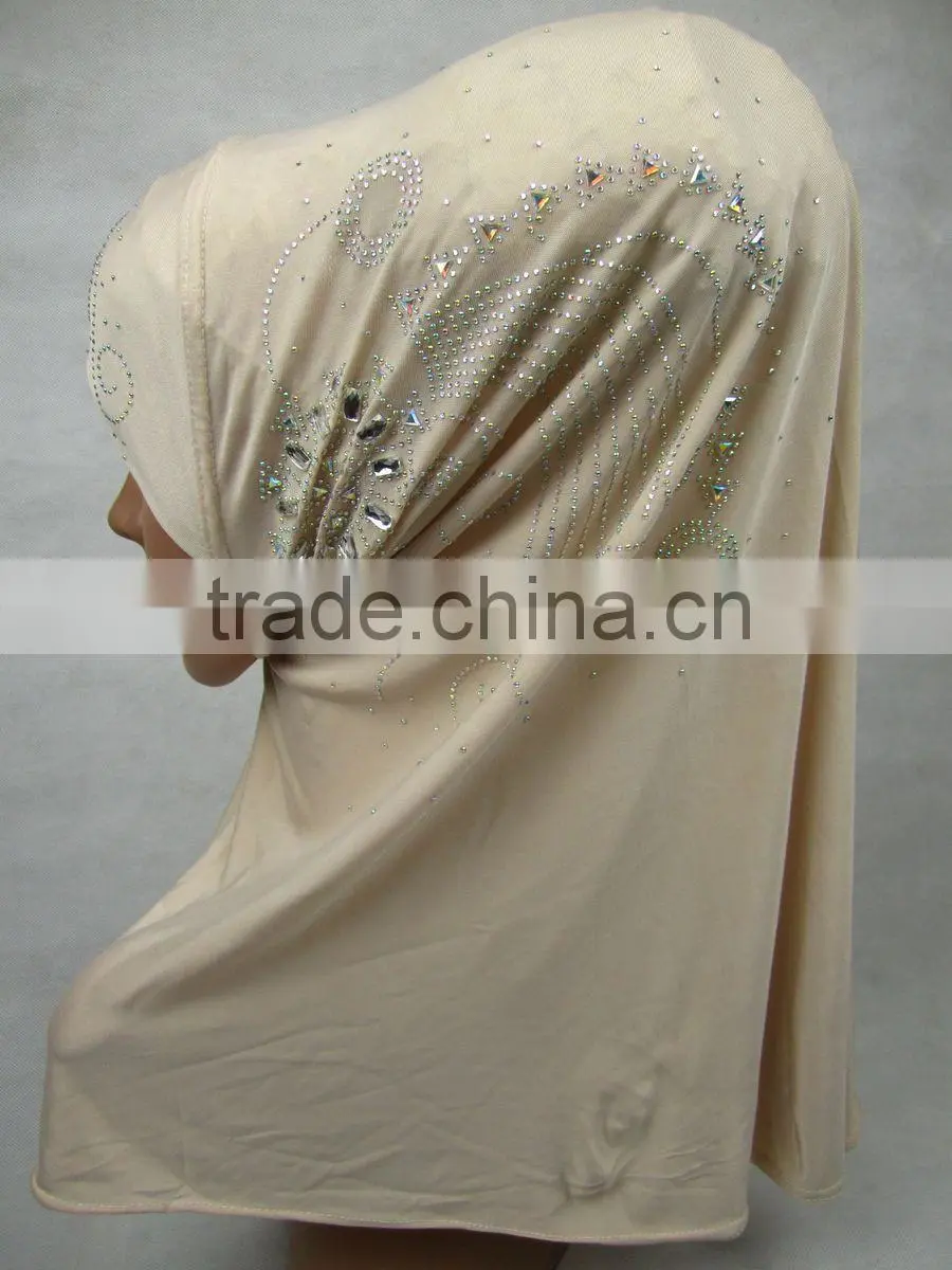 A236 Newest design fashion beaded muslim hijab