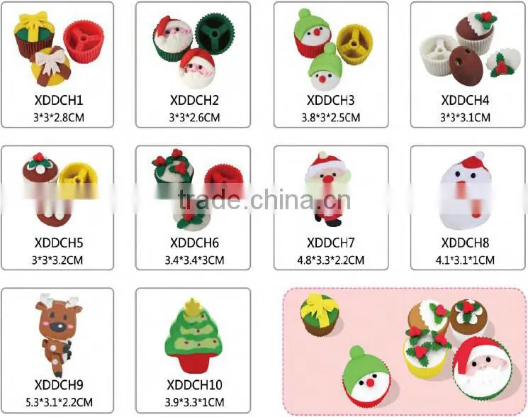Halloween Rubber Funny Promotional Cheap Pencil Eraser