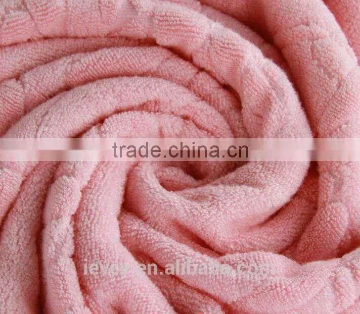 150*200CM 80%bamboo20%cotton jacquard pure blanket super terry towel canabe customized