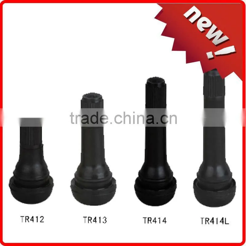 EPDM rubber snap in tubeless tire valve for passanger car & light truck