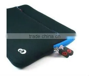 2014 Best sell fashion custom neoprene laptop sleeve without zipper