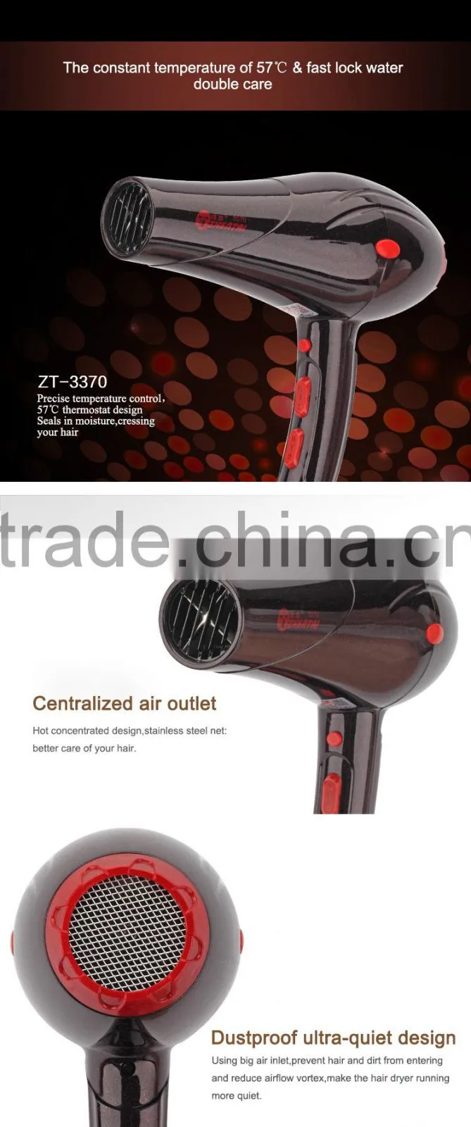salon quality hair dryer ac motor hair dryer professional hair dryer
