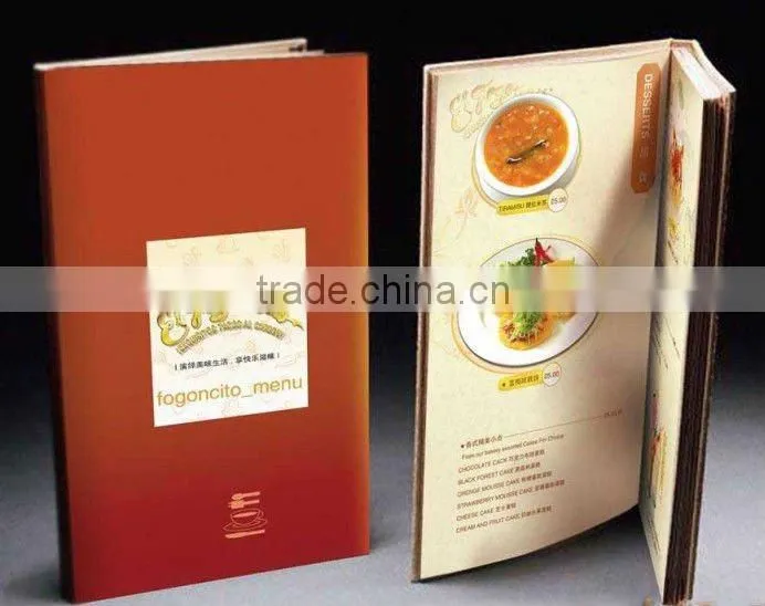Restaurant Western Food Menu Printing