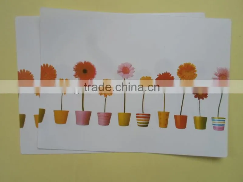 clear plastic PVC placemats, transparent PP table mats for europe
