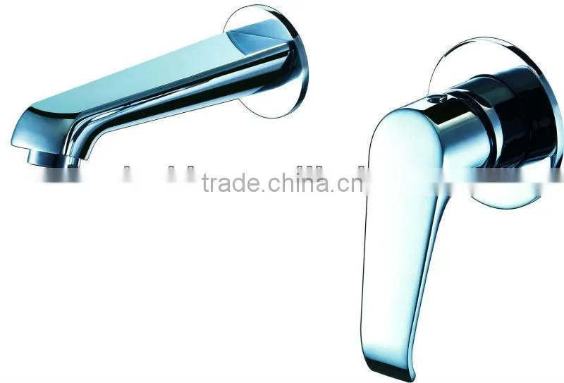 6804 Fashion High Quality Series Brass Cold and Hot Water Polished Chrome Bathroom Faucet with Single Lever