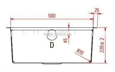 Kitchen Design-Special Stainless Steel Handmade Sink-RFS 100A-1