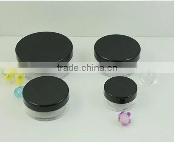 Sifter jar with solid lid ,loose powder jar