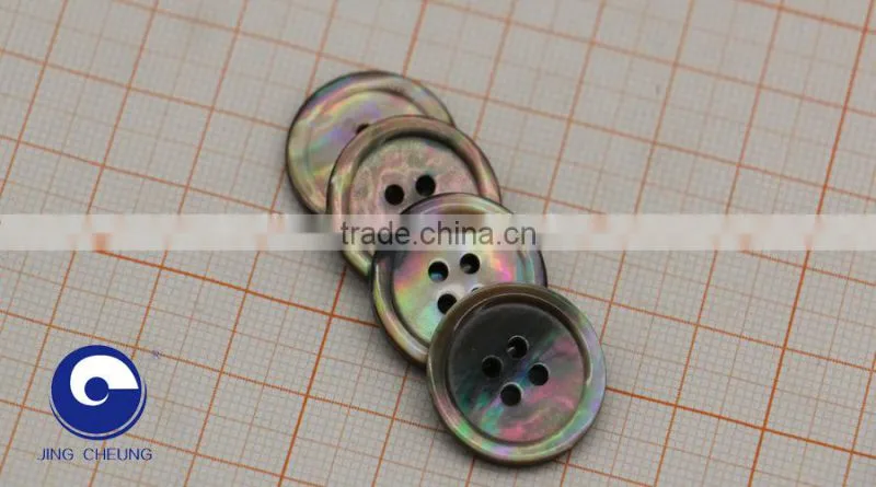 natural brown mother of peal shell button