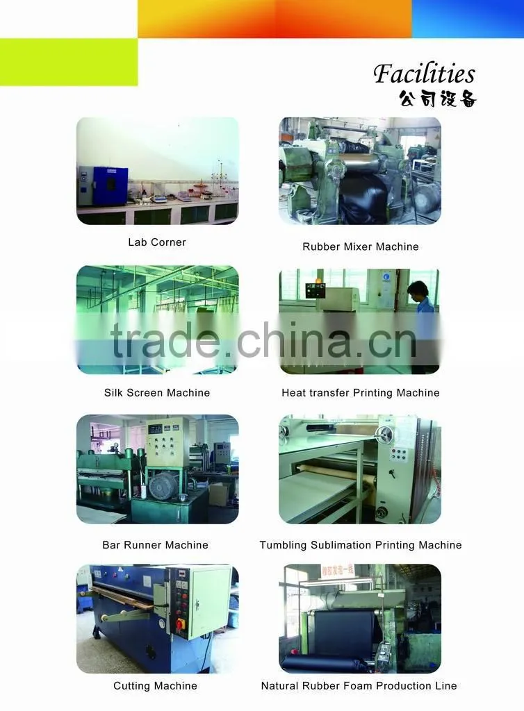 Nitrile rubber based non-woven fabrics bar beer, spill mat factory