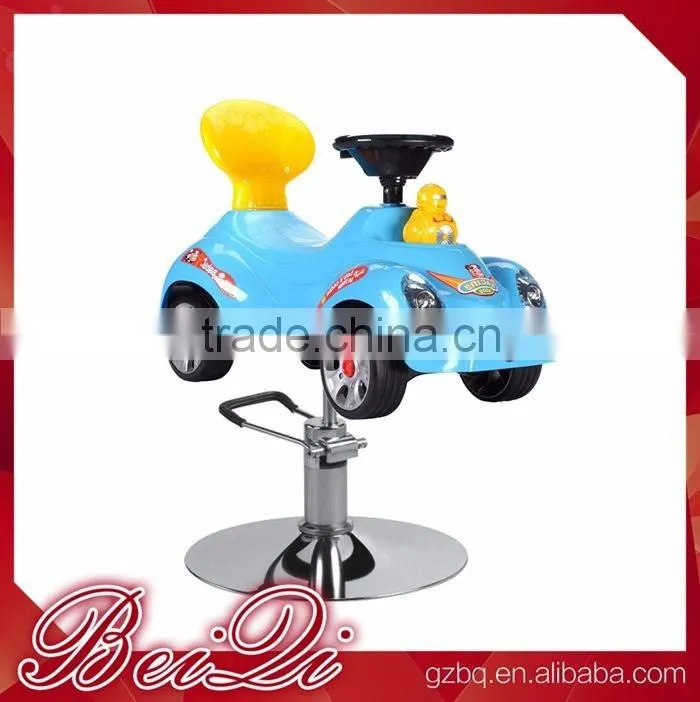 Beiqi Hot Sales Safety Plastic Car Shape Baby Hairstyling Chair Barber Chair for Children Hairdresser Chairs Salon Furniture