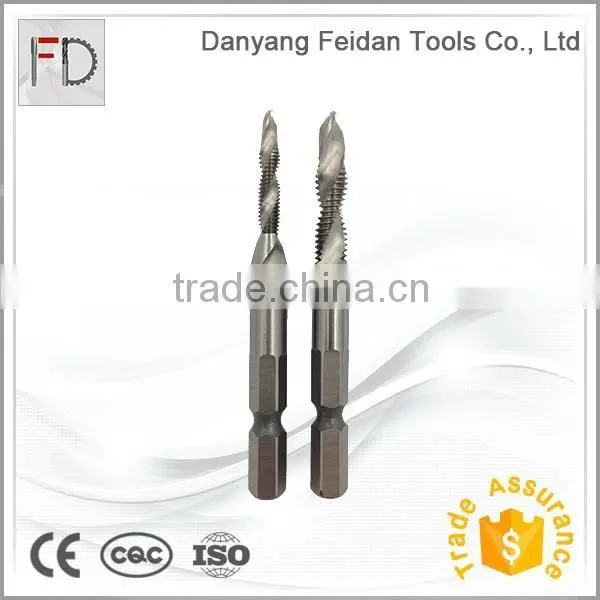 High Precision BSP 1 / 8 Spiral Flute Machine Screw Taps 1 / 8 Pitch