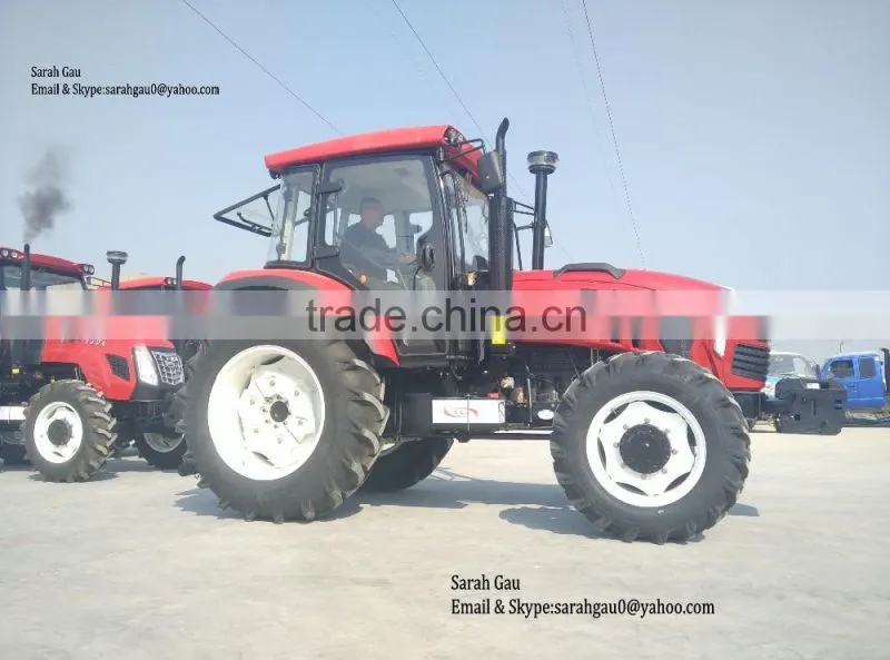 120HP agriculture machinery equipment farm tractor price with A/C Cabin