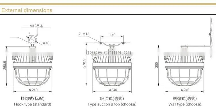 Mining flameproof LED roadway lights