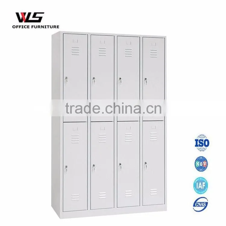 Europe standard gym locker metal 8 door locker