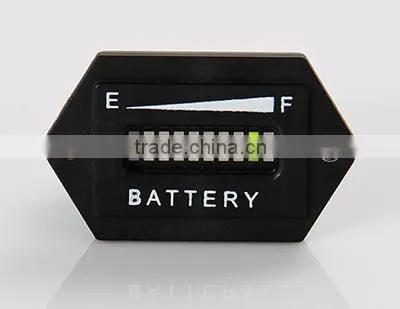 LED Battery Discharge Indicator Charge Indicator Meter 12&24V,36V,48V,72V China Factory