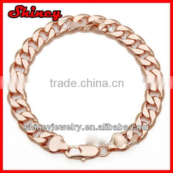 CUSTOMIZE Double CLOSE CURB Cuban Link Bracelet 18K Gold Filled micro pave cz Bracelet