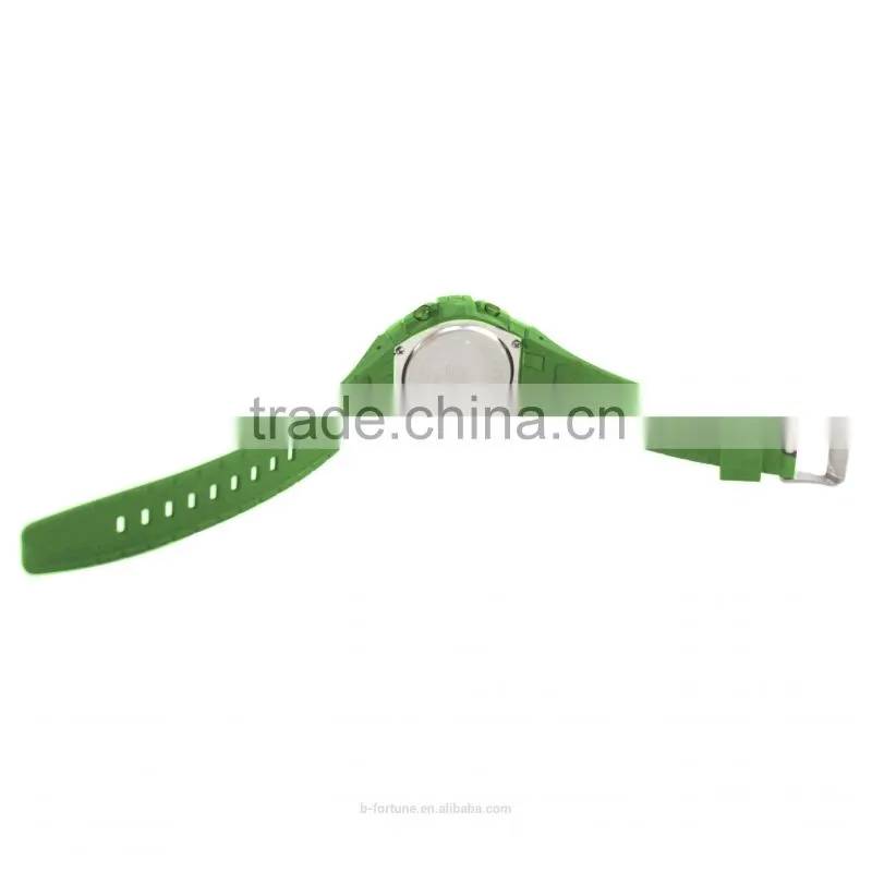 LP1344_GN Green color LCD Display Chrono Alarm Date/Day Tech digital Chinese electroni watch