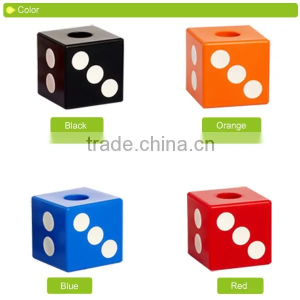 D408 2014 new dice shaped bathroom product toothbrush holder single toothbrush holder
