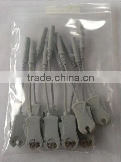 ECG-EKG banana to grabber connector adapter cable
