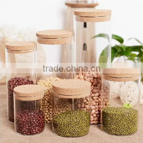 Cheap price glass material canister food storage jar preserving jar