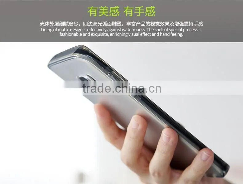 ROCK Guard Series soft TPU case for S7 edge clear shockproof TPE full back cover for S7 edge