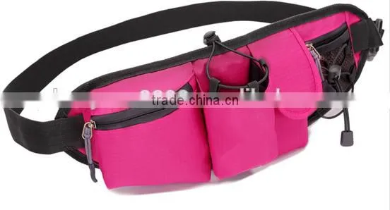 Unisex Sport Waist Bag with Water Bottle Holder Running Bum Bag Waist Pack for Men Women Fanny Pack Belt Bag Cycling Camping