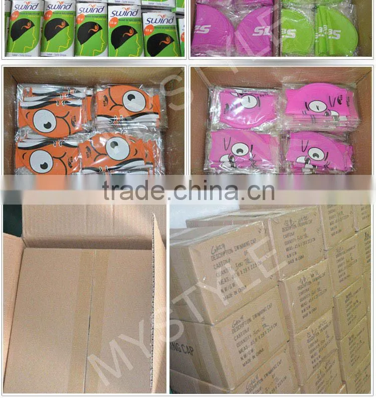 Chinese silicone material custom swimming hats