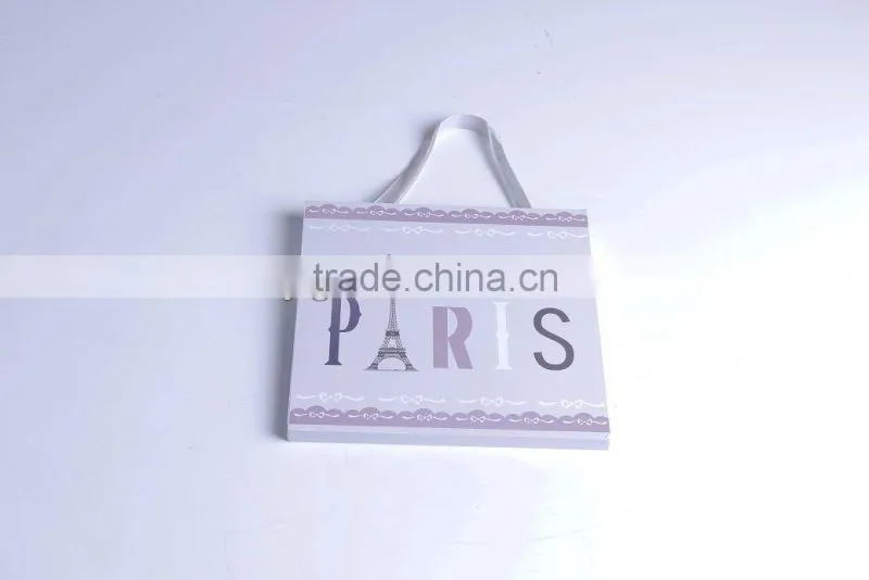 2014 new design heart and round shaped wooden Christmas hang plaque