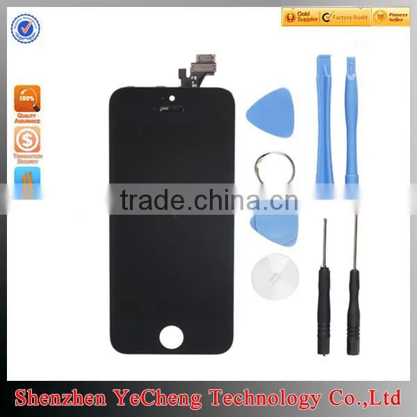 Factory price for iphone 5 lcd touch screen, 100% good lcd for iphone 5 with digitizer assembly