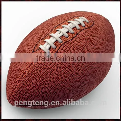 high quality rubber synthetic leather size 6 rugby ball