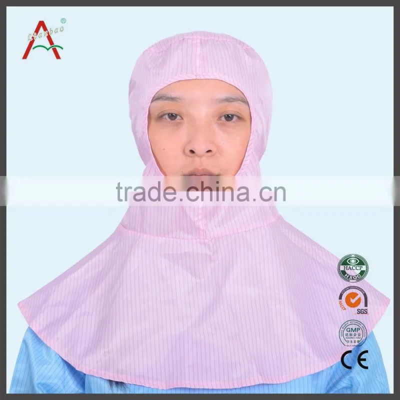 ESD cleanroom cotton cap with edge for coverall workwear